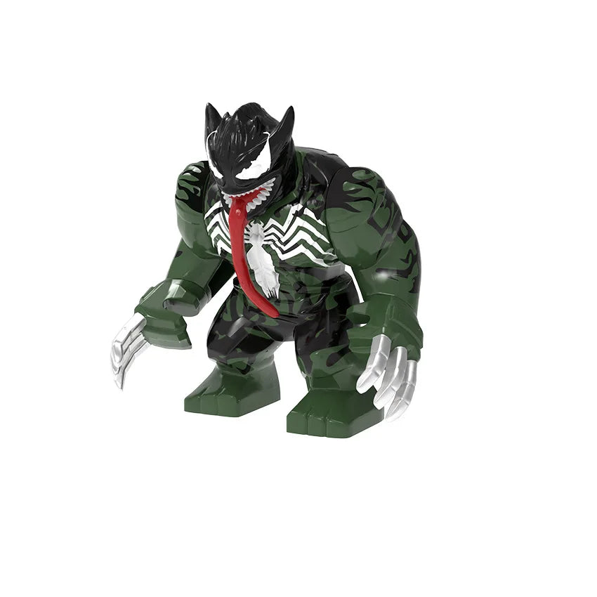 Marvel superhero Spider Man, Deadpool, Hulk, building blocks, children's toys, anime characters, Christmas and birthday gifts
