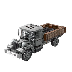 World War 2 WW2 Army Military Soldiers SWAT Armored Vehicle Tank Cannon DIY Model Building Blocks Bricks Children's Toys