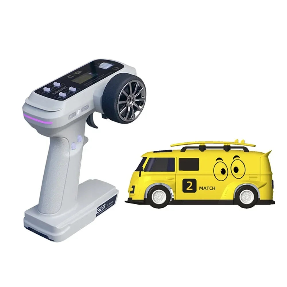 LDARC V64 1/64 MINI RC Simulated Electric Remote Control Model Car Tabletop Bus Vehicle RTR 2.4GHz Adults Children's Toys