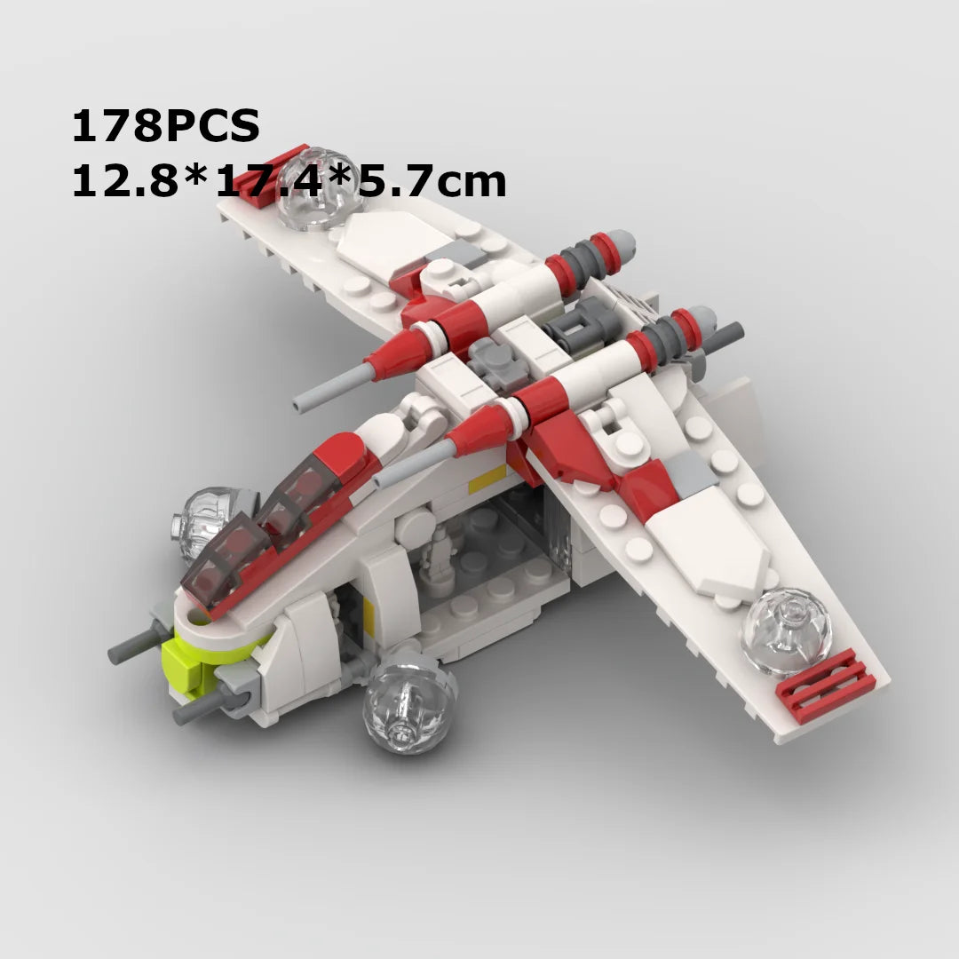 moc119# Republic gunboat of Coruscant GuardMinifig Standard Helmet Assembles Building Blocks children's toys