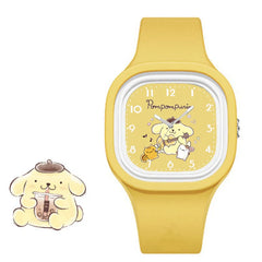 Sanrio Kawaii Hello Kitty Watch My Melody Cinnamoroll Student Cartoon Versatile Silicone Watch Children's Toys Festival Gift