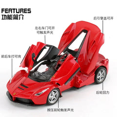 1:32 Ferrari Laferrari Alloy sports car model decorations for children's toys and gifts