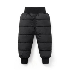 New Winter Kids Trousers Baby Toddler Child Warm Fleece Down Pants Soft Fashion Waterproof Outdoor Trousers Kids Clothing 9M-5Y