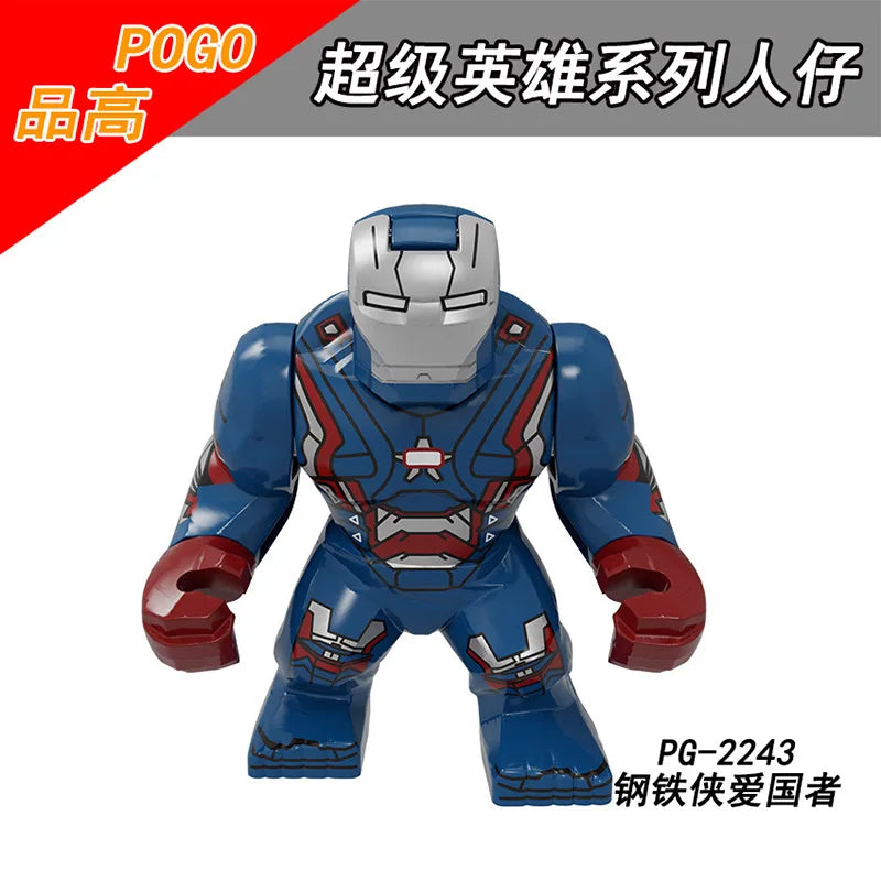 Marvel superhero Spider Man, Deadpool, Hulk, building blocks, children's toys, anime characters, Christmas and birthday gifts