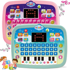 Kids Tablet, Educational Learning Pad with LED Screen, Early Development Interactive Electronic Toy for Boys & Girls