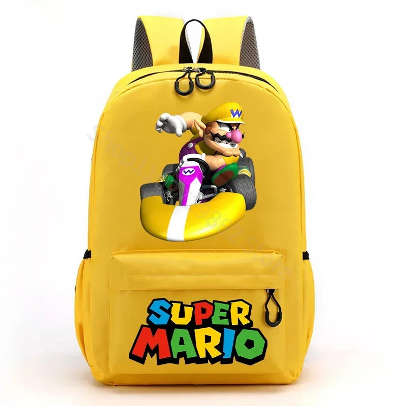 Super Mario Bros Backpacks Women Men Princess Peach Luigi Bag Cartoon Game Character Graphic Print Kawaii Backpack School Bags
