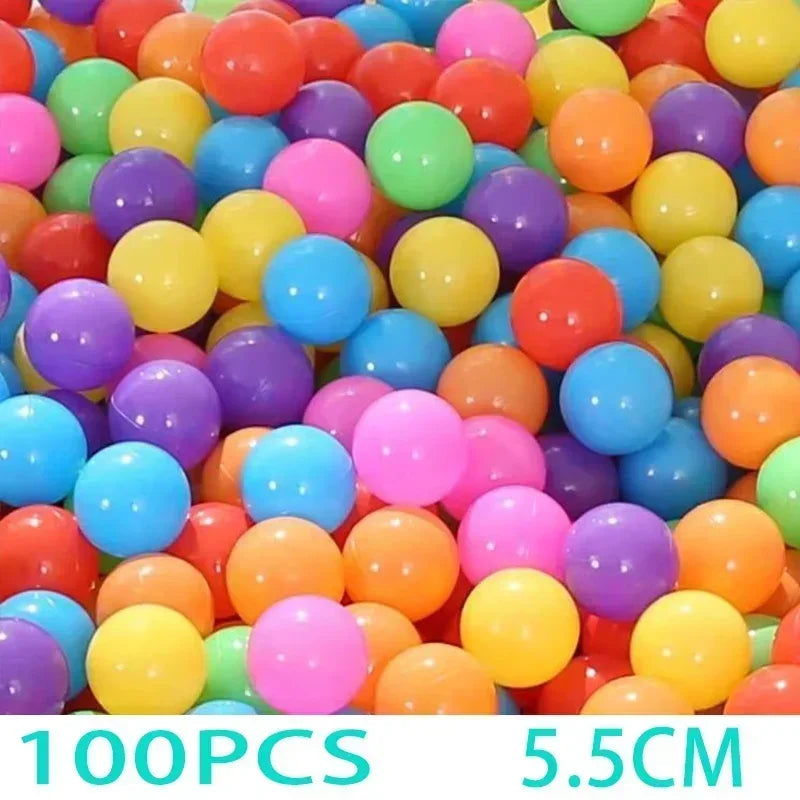 100Pcs Thickened Ocean Ball Children's Toys Colorful Ball Children Outdoor Playground Plastic Balls Explosion-proof Colored Toys