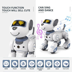 Smart RC Robot Electronic Dog Programmable Smart Interactive Stunt Robot Dog Music Song Touchsense Voice Command Children's Toys