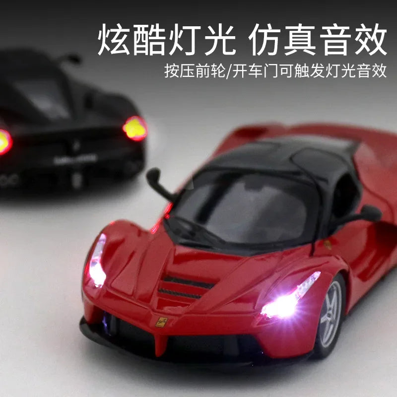 1:32 Ferrari Laferrari Alloy sports car model decorations for children's toys and gifts