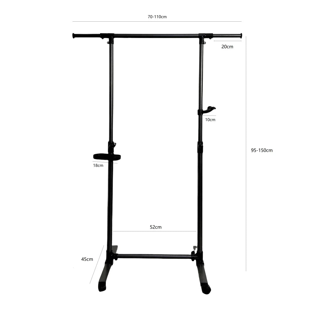 Short Clothing Racks for Hanging Clothes with Bottom Shelves and Wheels Heavy Duty Rolling Clothes Rack Kids Clothing Rack