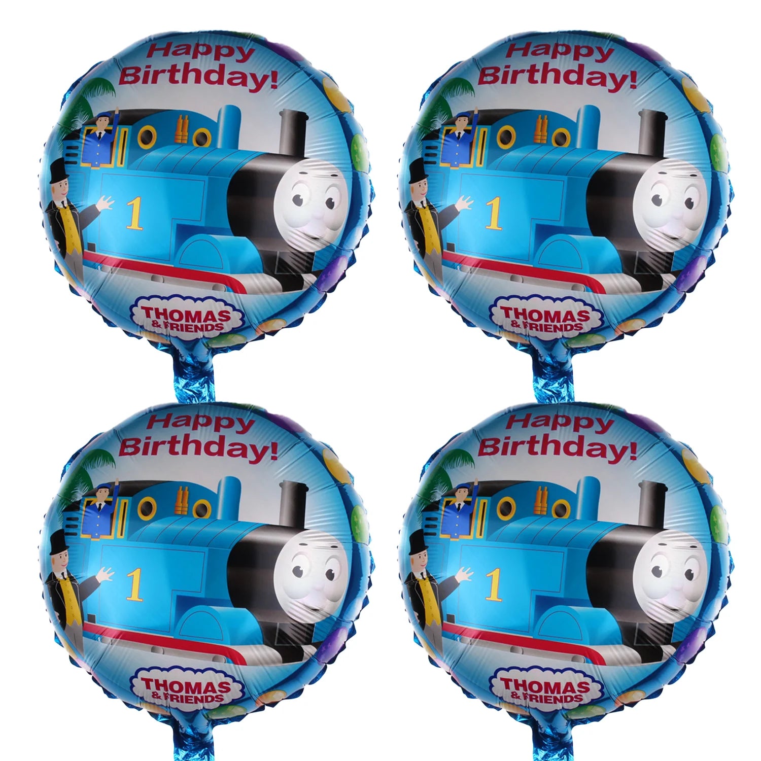Thomas and Friends Birthday Decor  Foil Balloons Number Set 32 inch Gift Baby Shower Children's Toys Train Latex Balloons Kit