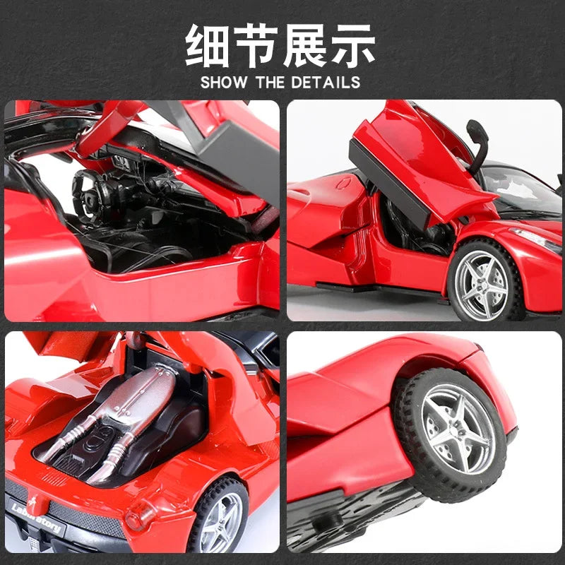 1:32 Ferrari Laferrari Alloy sports car model decorations for children's toys and gifts