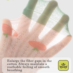 5Pairs 1-16Years Ultra Thin Breathable Mesh Socks Cartoon Children's Fashion Cute Socks Stokings For Girl Boutique Kids Clothing