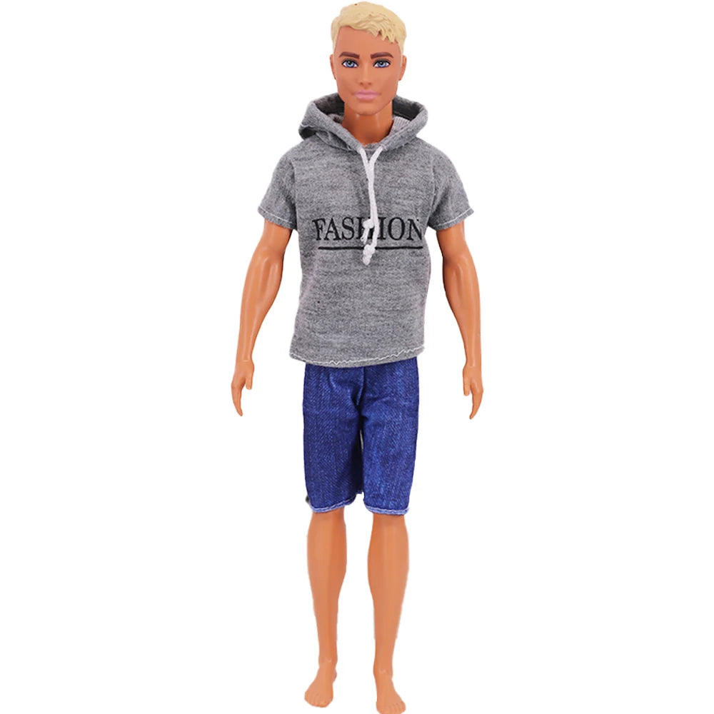 Doll Clothes Ken Doll Clothes Hoodie Sportswear Shirt Coat Outfit Set Doll Accessories Dressing Up Children's Toys,Girls Gift