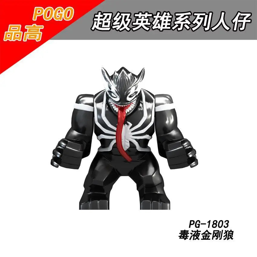 Marvel superhero Spider Man, Deadpool, Hulk, building blocks, children's toys, anime characters, Christmas and birthday gifts