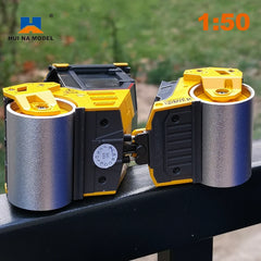 Huina 1/50 Diecast Construction Alloy Car Model Double Pressing Wheel Simulation Engineering Vehicles Cars Model Children's Toys