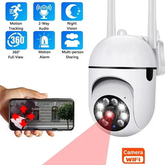 A7 IP Camera Smart Outdoor Home Security WIFI CCTV Surveillance with Color Night Vision Wireless HD 2-Way Audio Camera TF Card