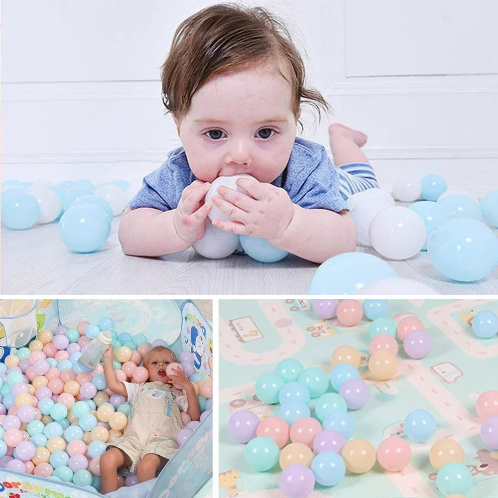 100Pcs Thickened Ocean Ball Children's Toys Colorful Ball Children Outdoor Playground Plastic Balls Explosion-proof Colored Toys