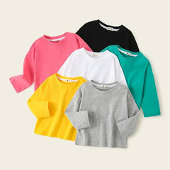 Boys Cartoon T-shirts 2025 New Cotton Baby Tees Spring Summer Printing Tops for Girls Toddler Pullover Blouse Kids Clothing