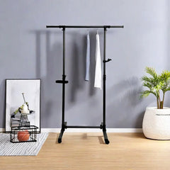 Short Clothing Racks for Hanging Clothes with Bottom Shelves and Wheels Heavy Duty Rolling Clothes Rack Kids Clothing Rack