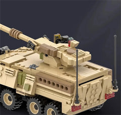 World War 2 WW2 Army Military Soldiers SAWT M1128 Mobile Gun System Model Building Blocks Bricks Children'S Toys
