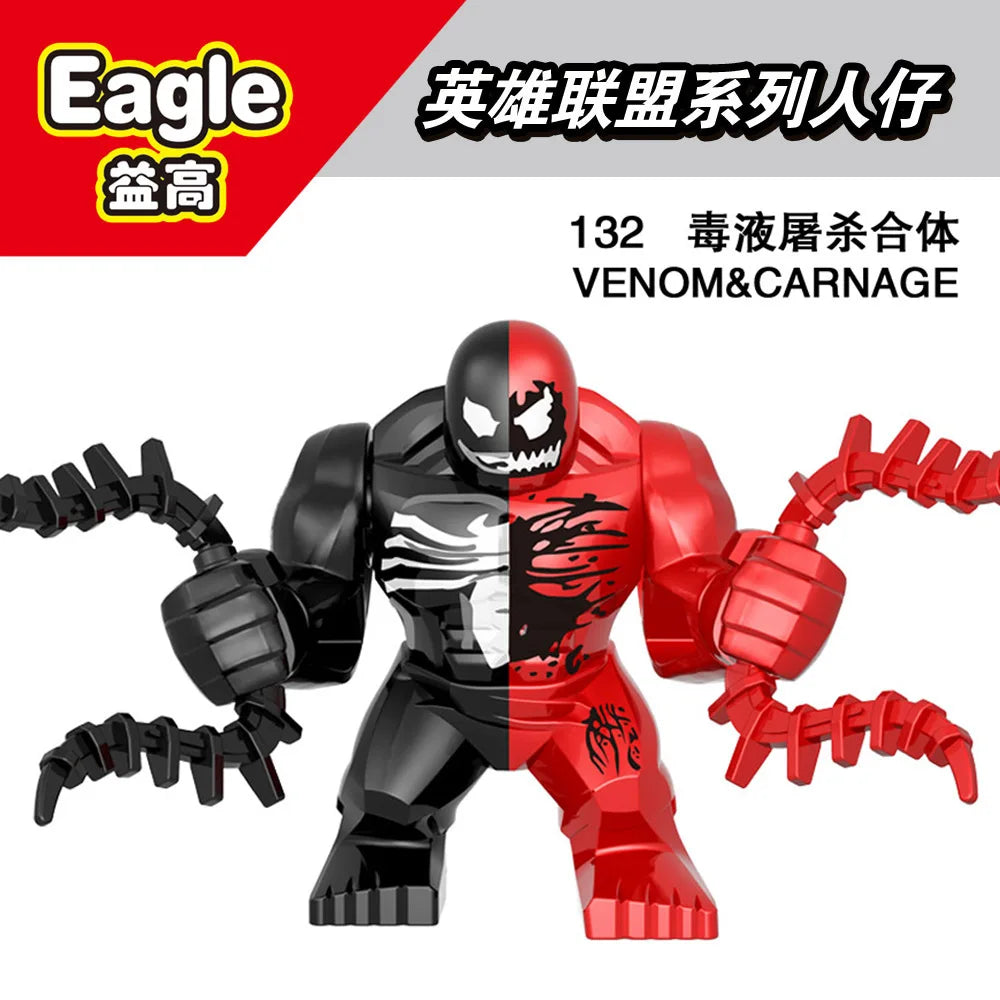 Marvel Brick Venom Massacre Riot Assembly Building Blocks Mobile Dolls Puzzle Children's Toys Christmas Birthday Gift