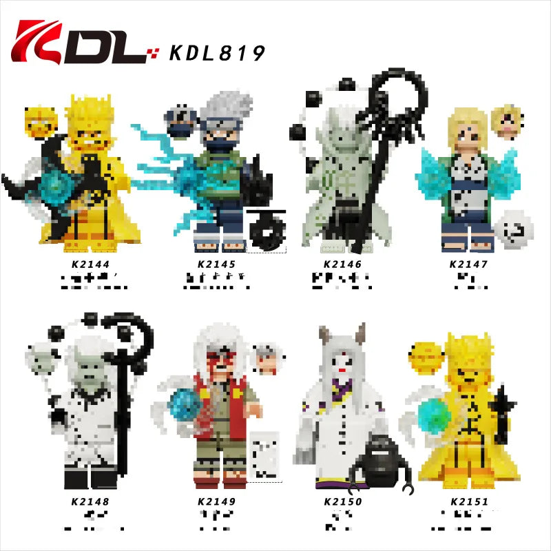 KDL819 third-party series ninja kaka six-way glow night Zilaiye children's toys building block christmas gifts