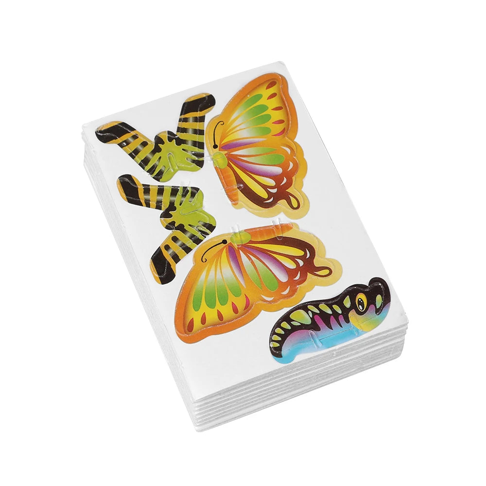 10pcs 3D Three-dimensional Paper Insect Puzzle Children's Toys Cartoon Insect Assembly Model DIY Educational Toy Gift for Kids