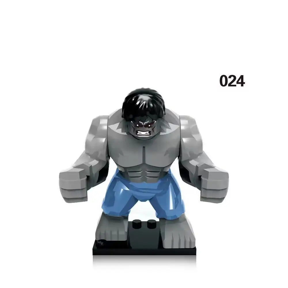 Marvel superhero Spider Man, Deadpool, Hulk, building blocks, children's toys, anime characters, Christmas and birthday gifts