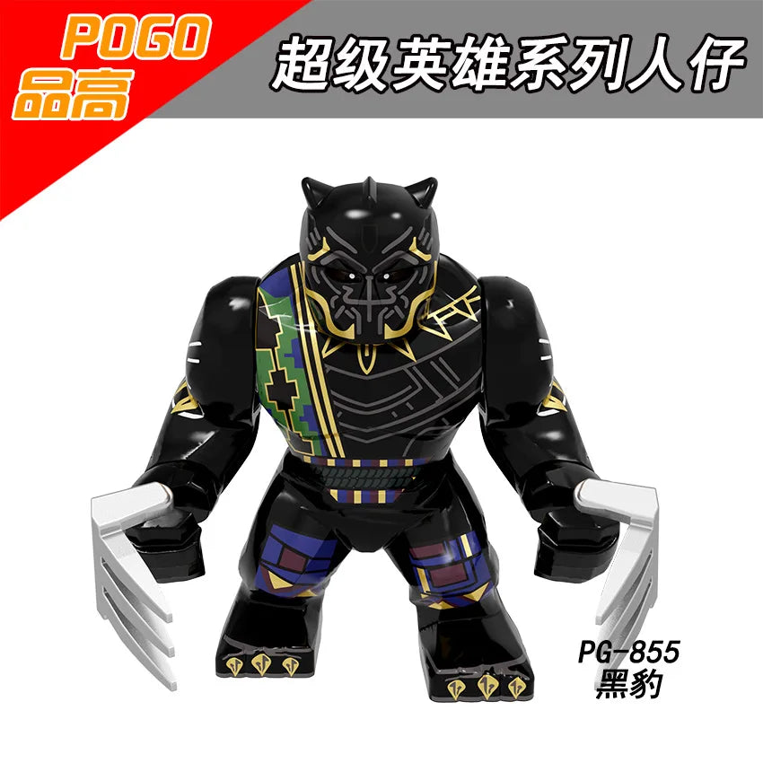 Marvel superhero Spider Man, Deadpool, Hulk, building blocks, children's toys, anime characters, Christmas and birthday gifts