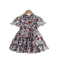 New Summer Baby Girls Clothes Children Cute Fashion Printed Dress Toddler Casual Cotton Costume Kids Clothing Infant Sportswear
