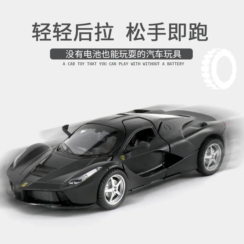 1:32 Ferrari Laferrari Alloy sports car model decorations for children's toys and gifts