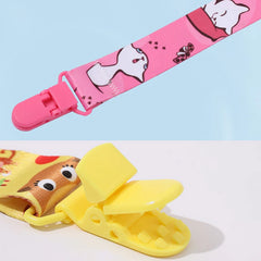 1/3pcs Cartoon cloth Fabric Baby pacifier chain Pacifier anti drop chain Anti loss clip for children's toys