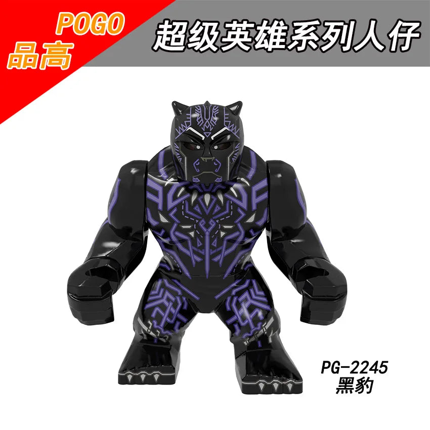 Marvel superhero Spider Man, Deadpool, Hulk, building blocks, children's toys, anime characters, Christmas and birthday gifts