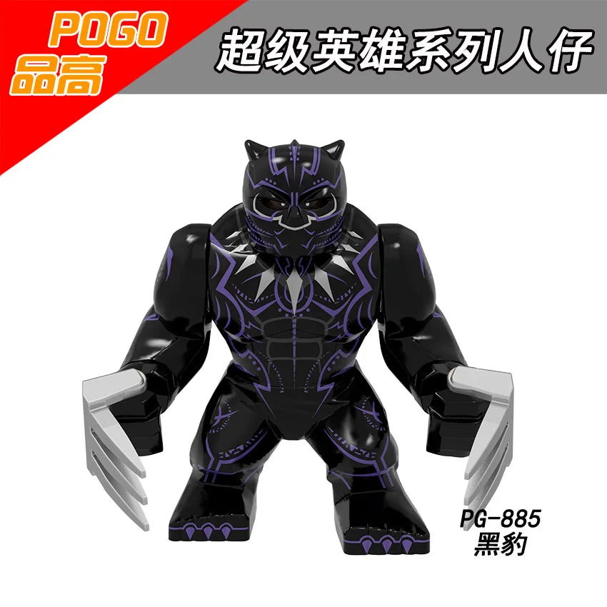 Marvel superhero Spider Man, Deadpool, Hulk, building blocks, children's toys, anime characters, Christmas and birthday gifts