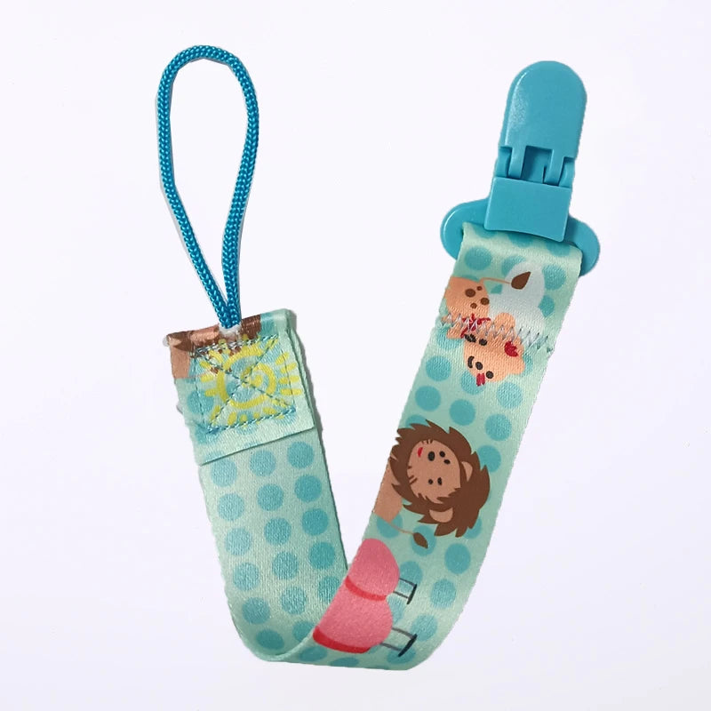 1/3pcs Cartoon cloth Fabric Baby pacifier chain Pacifier anti drop chain Anti loss clip for children's toys
