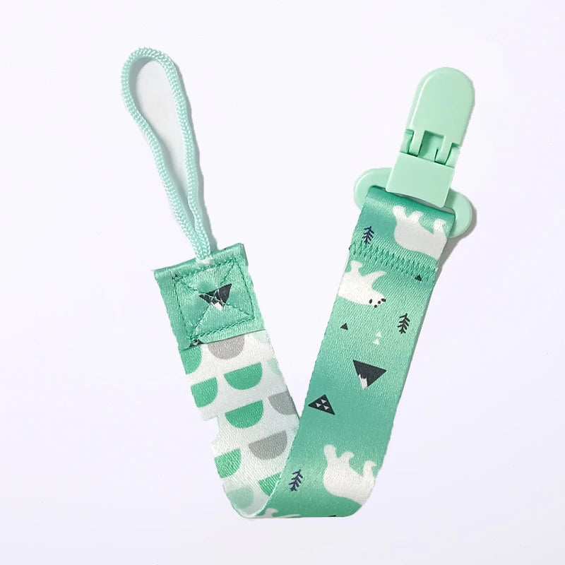 1/3pcs Cartoon cloth Fabric Baby pacifier chain Pacifier anti drop chain Anti loss clip for children's toys