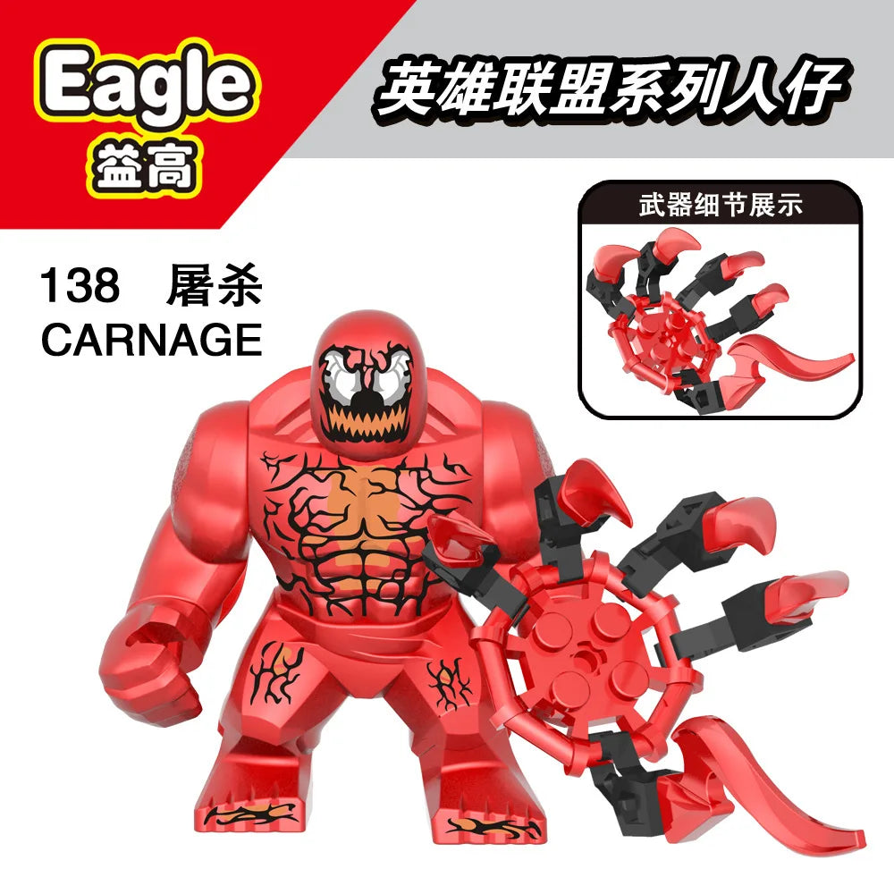 Marvel Brick Venom Massacre Riot Assembly Building Blocks Mobile Dolls Puzzle Children's Toys Christmas Birthday Gift