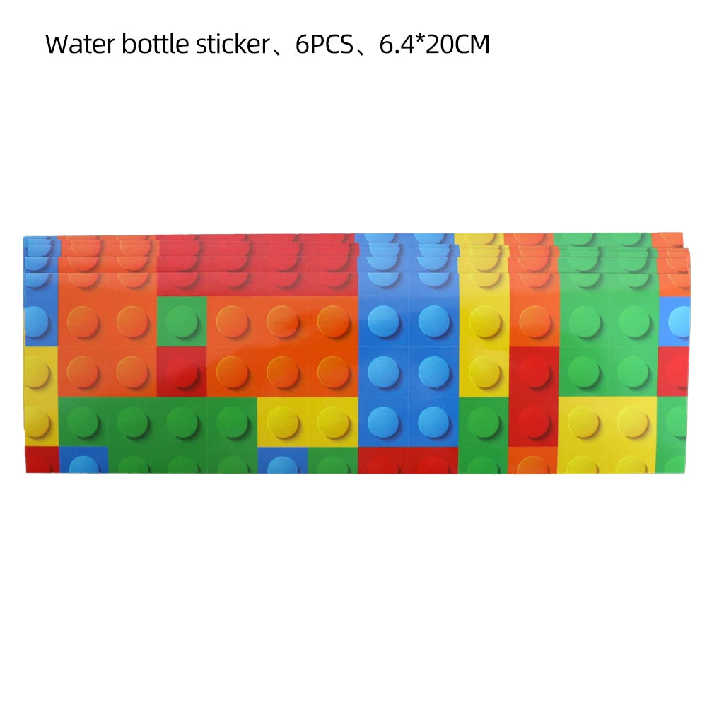 Magic Cube Children's Toys Theme Party Supplies Disposable Tableware Cup Plate Napkin Backdrop For Birthday Party Decorations