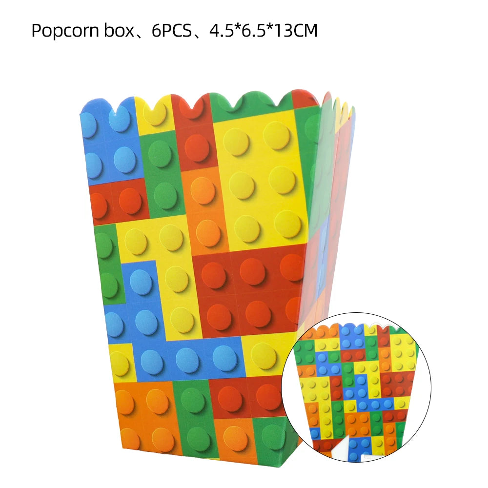 Magic Cube Children's Toys Theme Party Supplies Disposable Tableware Cup Plate Napkin Backdrop For Birthday Party Decorations