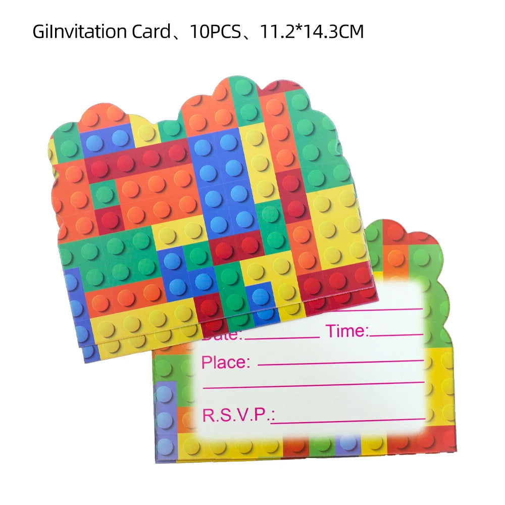 Magic Cube Children's Toys Theme Party Supplies Disposable Tableware Cup Plate Napkin Backdrop For Birthday Party Decorations
