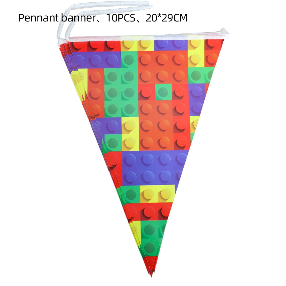 Magic Cube Children's Toys Theme Party Supplies Disposable Tableware Cup Plate Napkin Backdrop For Birthday Party Decorations